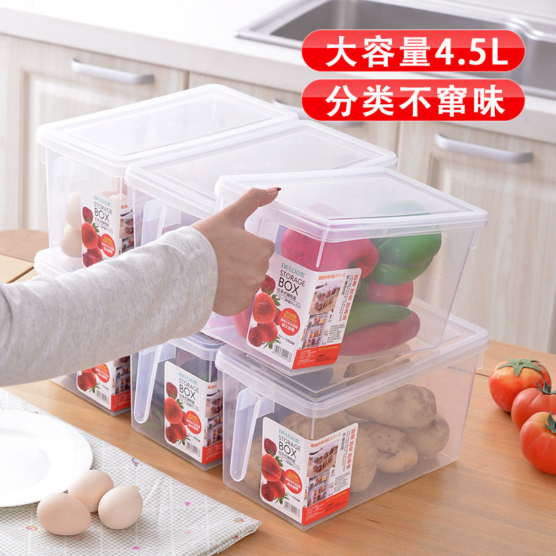 Nueces Grano de grano Sello de alimentos Caja de preservación de plástico Fruitator de refrigerador y caja de almacenamiento de vegetales Caja de almacenamiento grueso