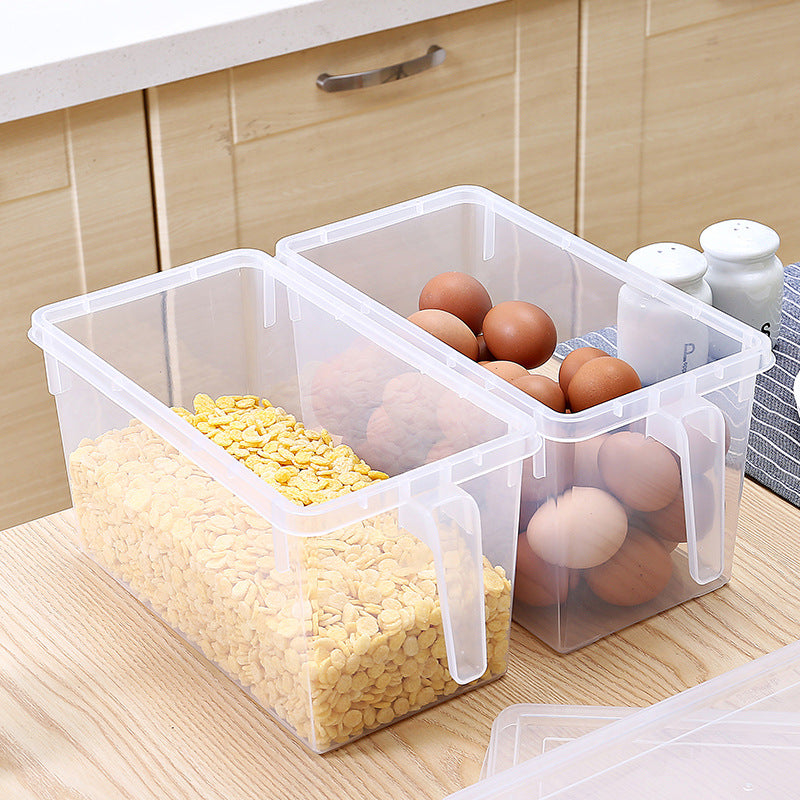 Nueces Grano de grano Sello de alimentos Caja de preservación de plástico Fruitator de refrigerador y caja de almacenamiento de vegetales Caja de almacenamiento grueso