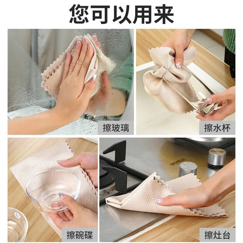 Escala de pescado Rag Vidretes dedicado sin dejar marcas La cocina de las tareas de tela limpia para absorber agua sin toallas sin pelo, toallas