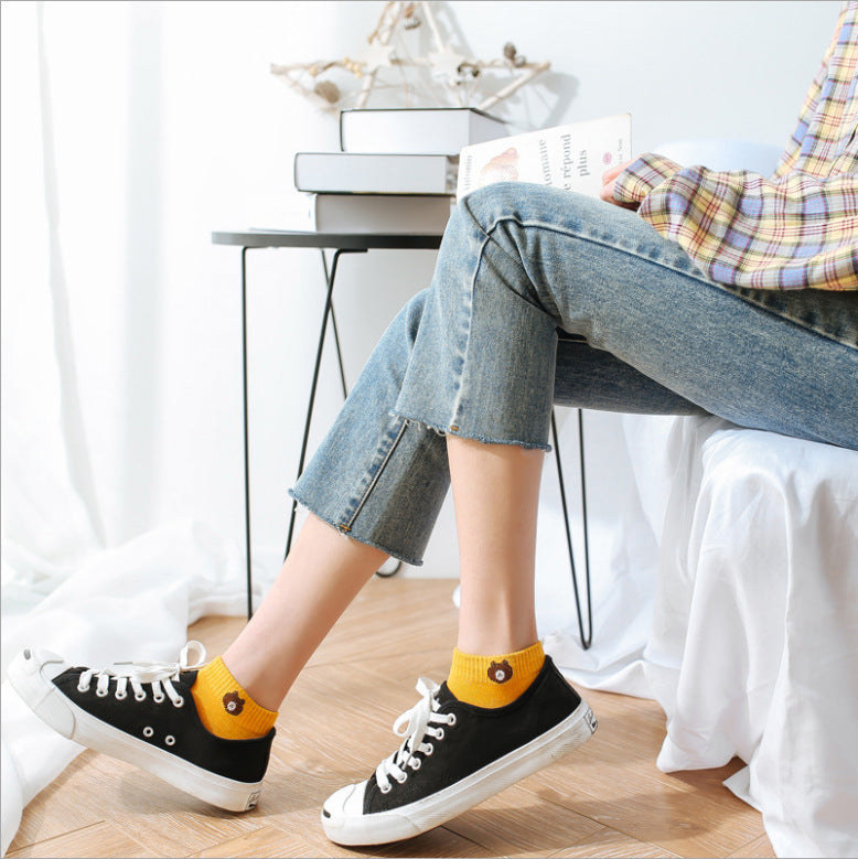 [10 pares] Douyin, algodón de algodón rojo de primavera y otoño, calcetines, calcetines para hombres y puestos de tierra deportiva de ocio