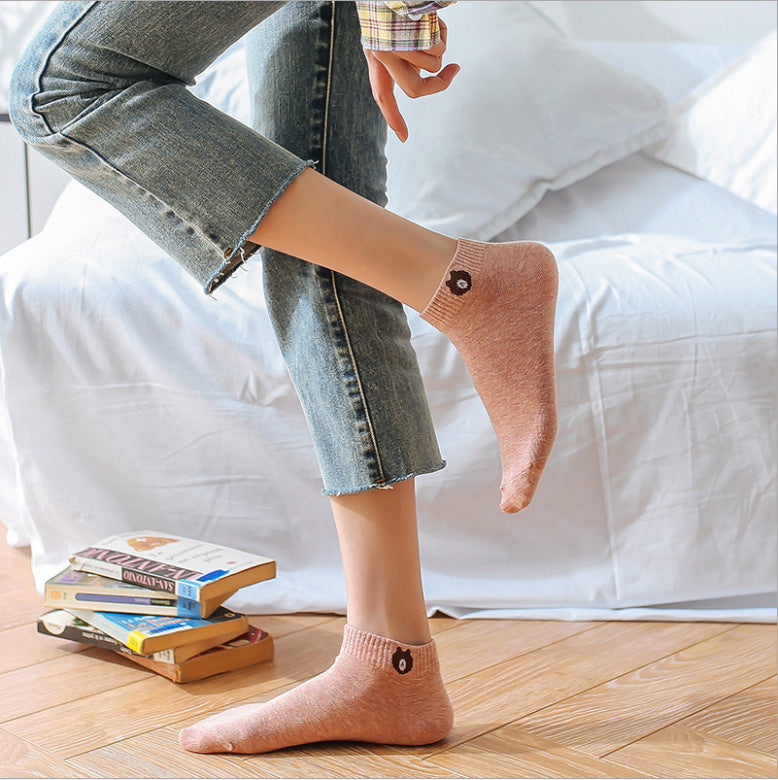 [10 pares] Douyin, algodón de algodón rojo de primavera y otoño, calcetines, calcetines para hombres y puestos de tierra deportiva de ocio