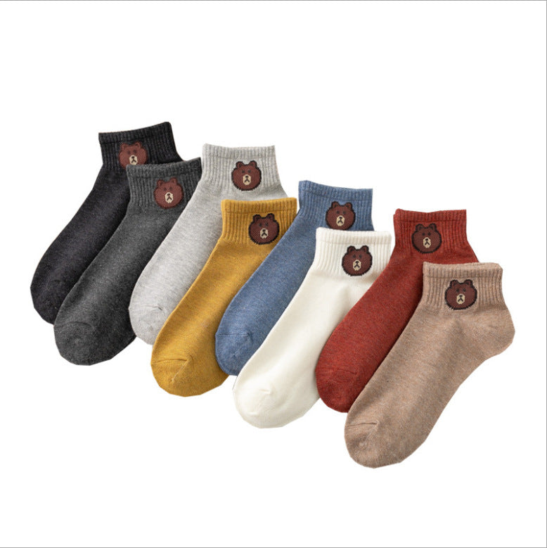 [10 pares] Douyin, algodón de algodón rojo de primavera y otoño, calcetines, calcetines para hombres y puestos de tierra deportiva de ocio