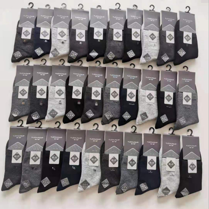 Color sólido de primavera y verano Full | Calcetines chinos de la dama de algodón, deportes, transpirable, cálido y mediano Tubo de algodón One Piece's One Piece