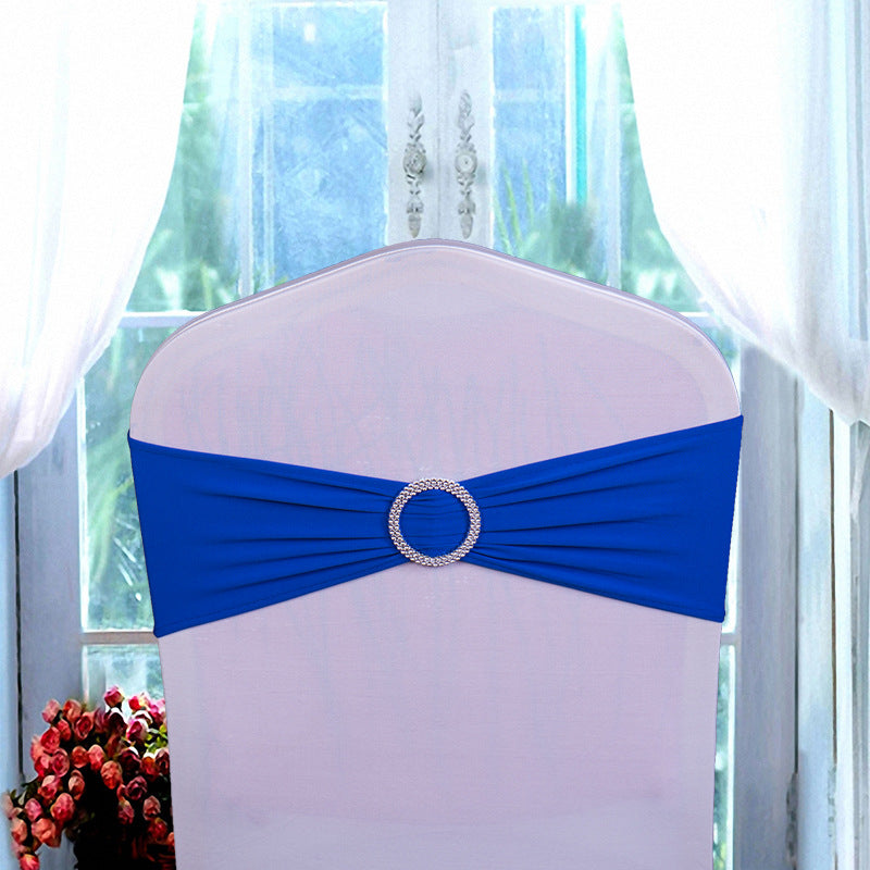 Restaurante de boda del hotel encaje elástico -Out -Out -liber silla elástica manga silla de cuerno silla de hebilla de hebilla