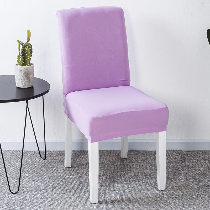 Venta caliente de Cross -Border en Europa y Estados Unidos, set de silla elástica de color sólido de color sólido de mediados de espalda de alta espalda.