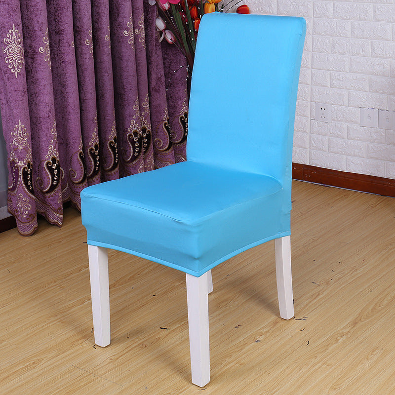 Venta caliente de Cross -Border en Europa y Estados Unidos, set de silla elástica de color sólido de color sólido de mediados de espalda de alta espalda.