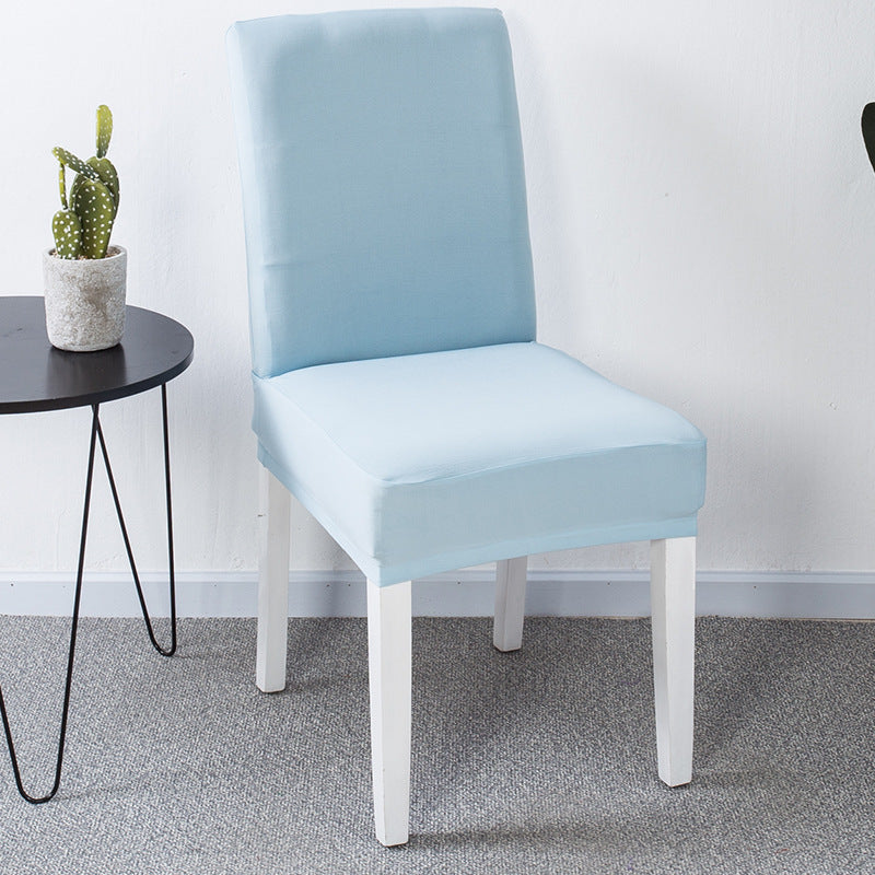 Venta caliente de Cross -Border en Europa y Estados Unidos, set de silla elástica de color sólido de color sólido de mediados de espalda de alta espalda.