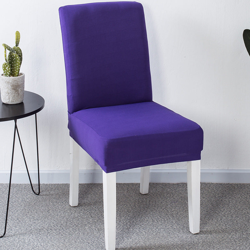 Venta caliente de Cross -Border en Europa y Estados Unidos, set de silla elástica de color sólido de color sólido de mediados de espalda de alta espalda.