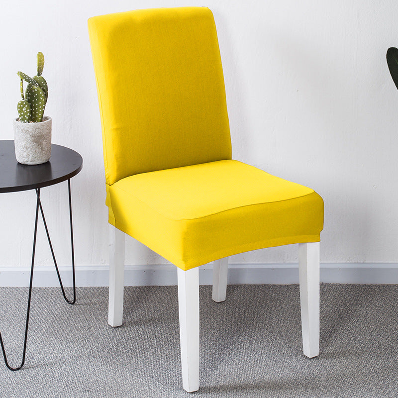 Venta caliente de Cross -Border en Europa y Estados Unidos, set de silla elástica de color sólido de color sólido de mediados de espalda de alta espalda.