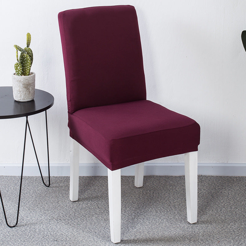 Venta caliente de Cross -Border en Europa y Estados Unidos, set de silla elástica de color sólido de color sólido de mediados de espalda de alta espalda.