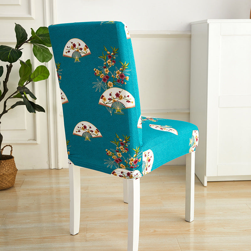 Impresión de hotel y restaurante Silla elástica manga simple silla unida cojín doméstico sencillo miofpacs