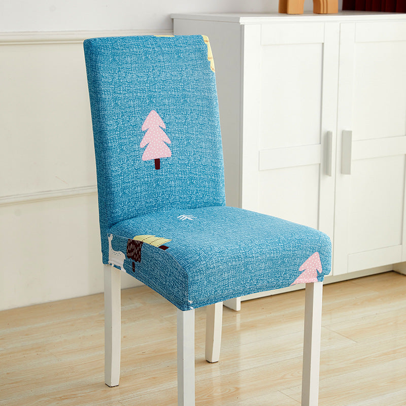 Impresión de hotel y restaurante Silla elástica manga simple silla unida cojín doméstico sencillo miofpacs