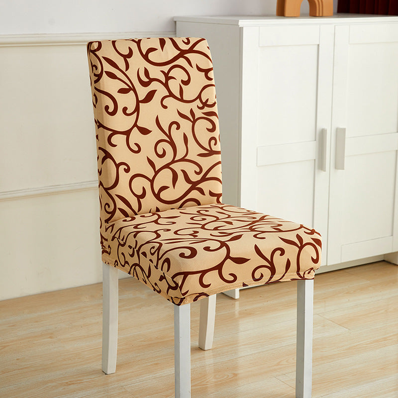Impresión de hotel y restaurante Silla elástica manga simple silla unida cojín doméstico sencillo miofpacs