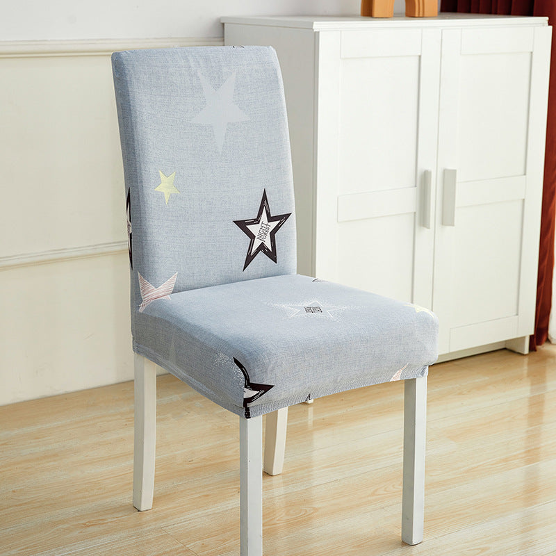 Impresión de hotel y restaurante Silla elástica manga simple silla unida cojín doméstico sencillo miofpacs