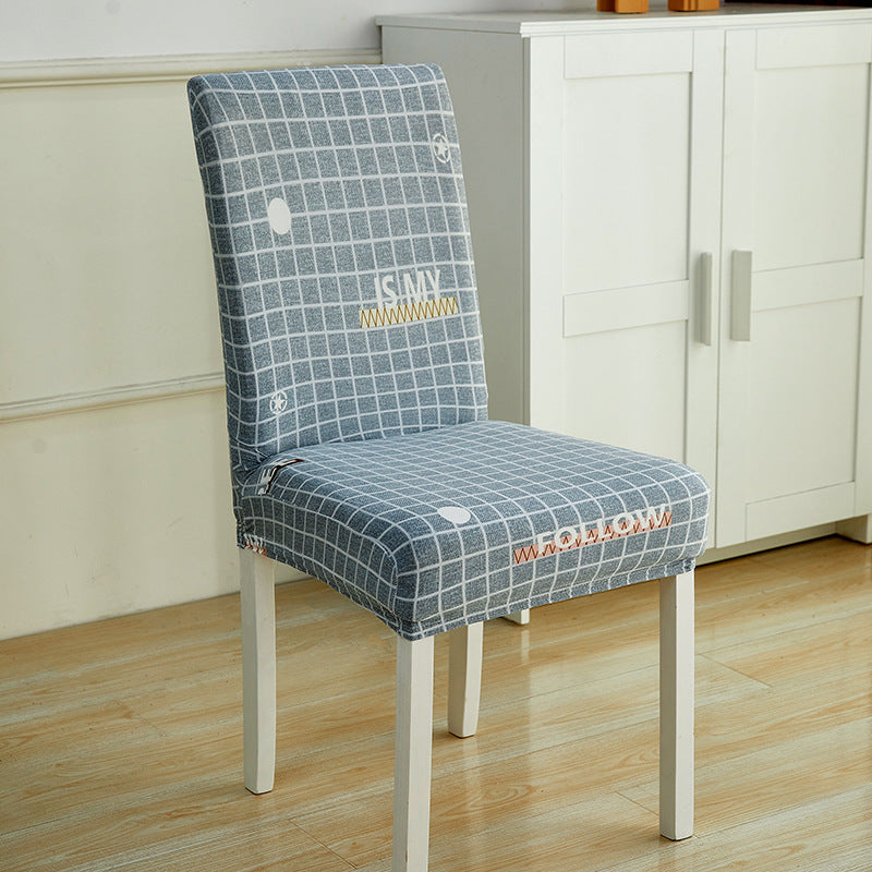 Impresión de hotel y restaurante Silla elástica manga simple silla unida cojín doméstico sencillo miofpacs