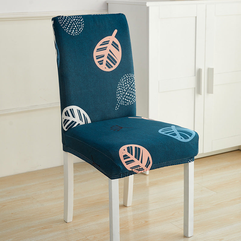 Impresión de hotel y restaurante Silla elástica manga simple silla unida cojín doméstico sencillo miofpacs