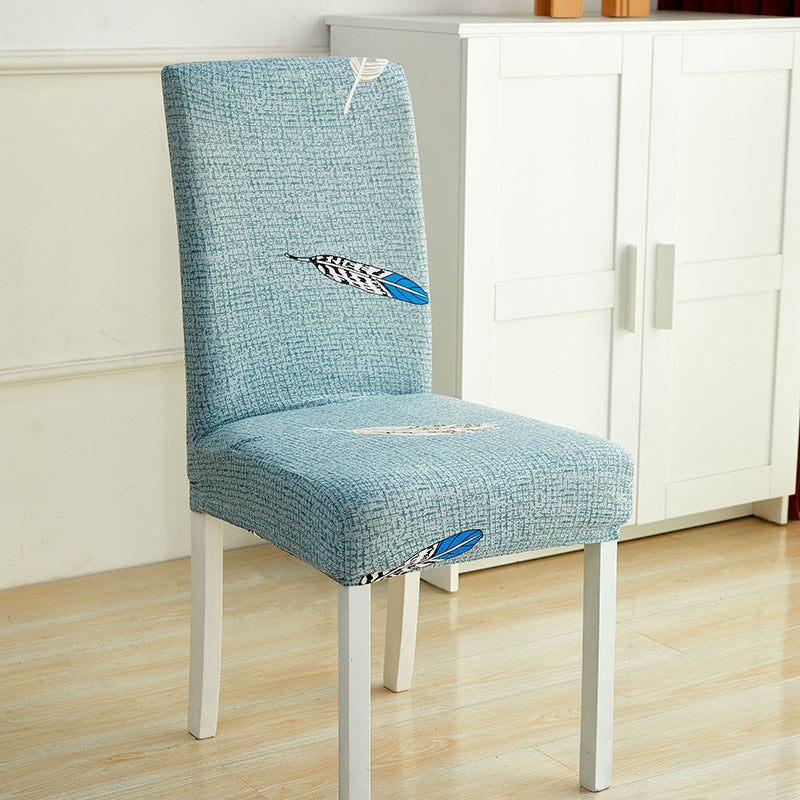 Impresión de hotel y restaurante Silla elástica manga simple silla unida cojín doméstico sencillo miofpacs