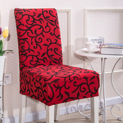Impresión de hotel y restaurante Silla elástica manga simple silla unida cojín doméstico sencillo miofpacs