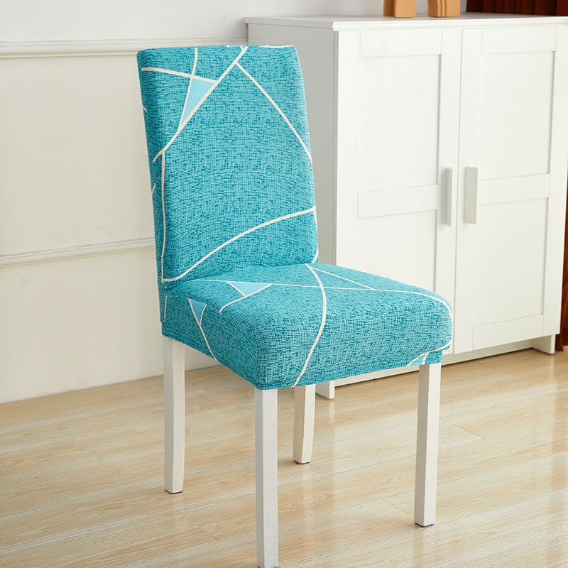 Impresión de hotel y restaurante Silla elástica manga simple silla unida cojín doméstico sencillo miofpacs