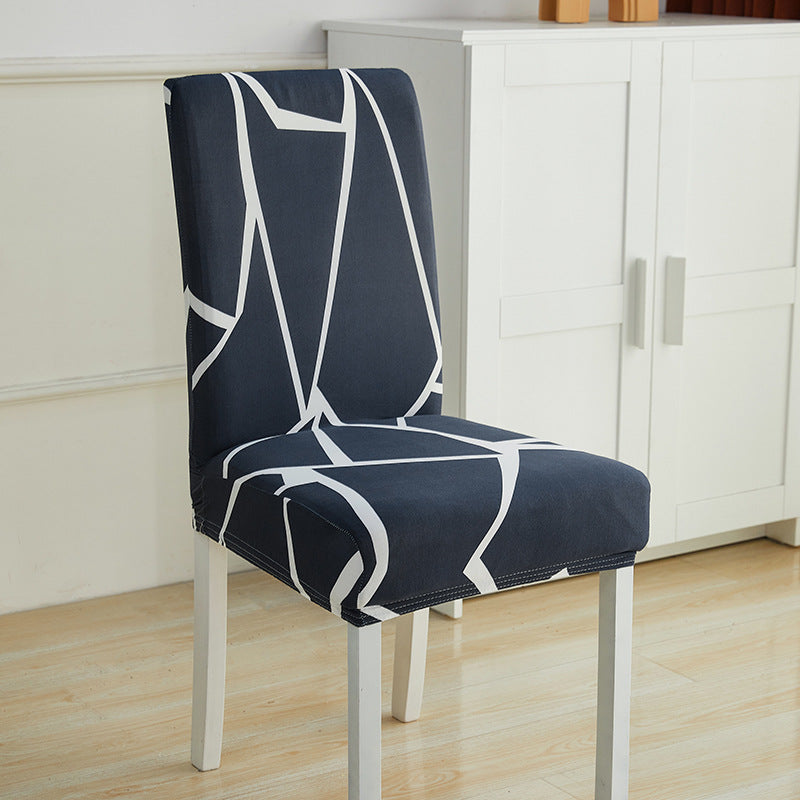 Impresión de hotel y restaurante Silla elástica manga simple silla unida cojín doméstico sencillo miofpacs