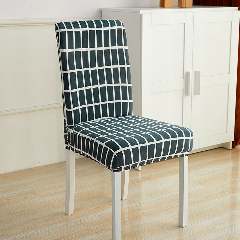 Impresión de hotel y restaurante Silla elástica manga simple silla unida cojín doméstico sencillo miofpacs