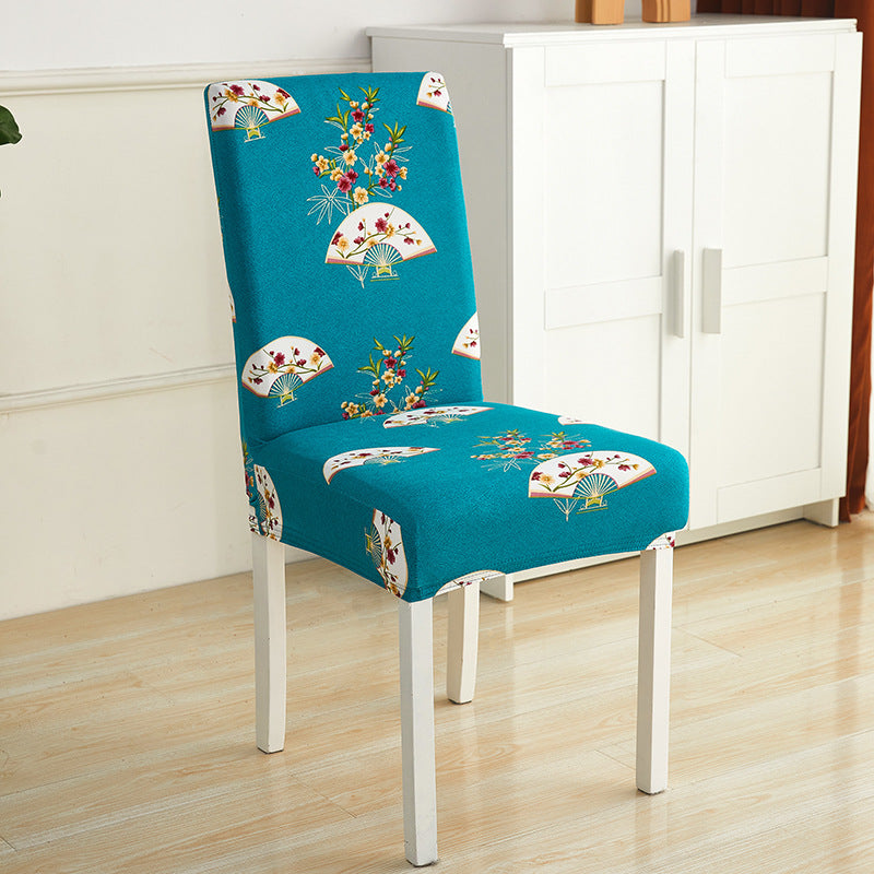 Impresión de hotel y restaurante Silla elástica manga simple silla unida cojín doméstico sencillo miofpacs