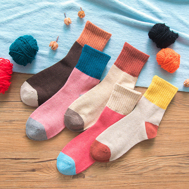 [5 Doble instantáneo] SOCKS Mujeres Primavera y otoño Días de septiembre Síntomas Hombres de mujeres Medias de mujeres Mujeres femeninas Femeninas de otoño