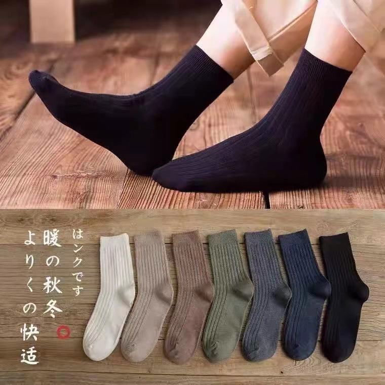[5 Doble instantáneo] SOCKS Mujeres Primavera y otoño Días de septiembre Síntomas Hombres de mujeres Medias de mujeres Mujeres femeninas Femeninas de otoño