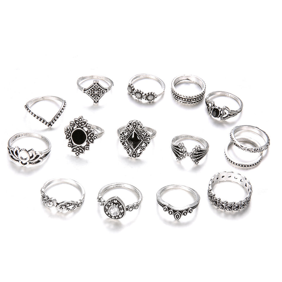 Set de 15 anillos
