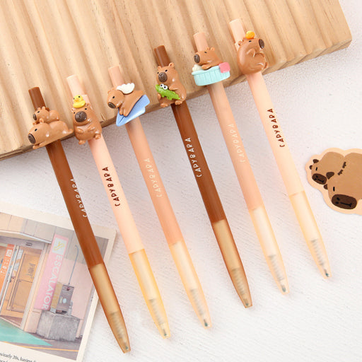 Bolígrafo con parche de capibara