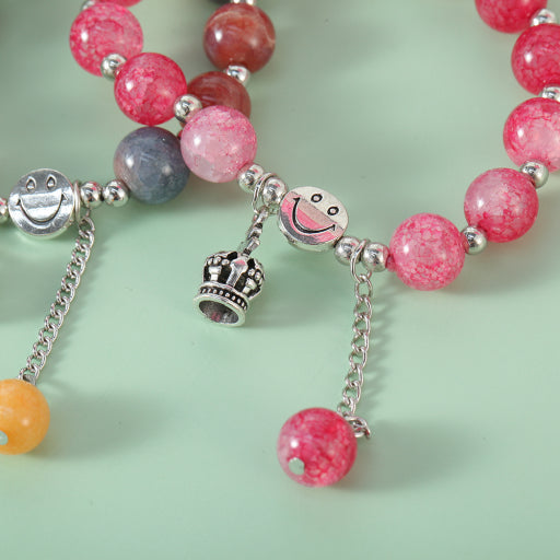 Pulsera de cuentas de ágata sintética