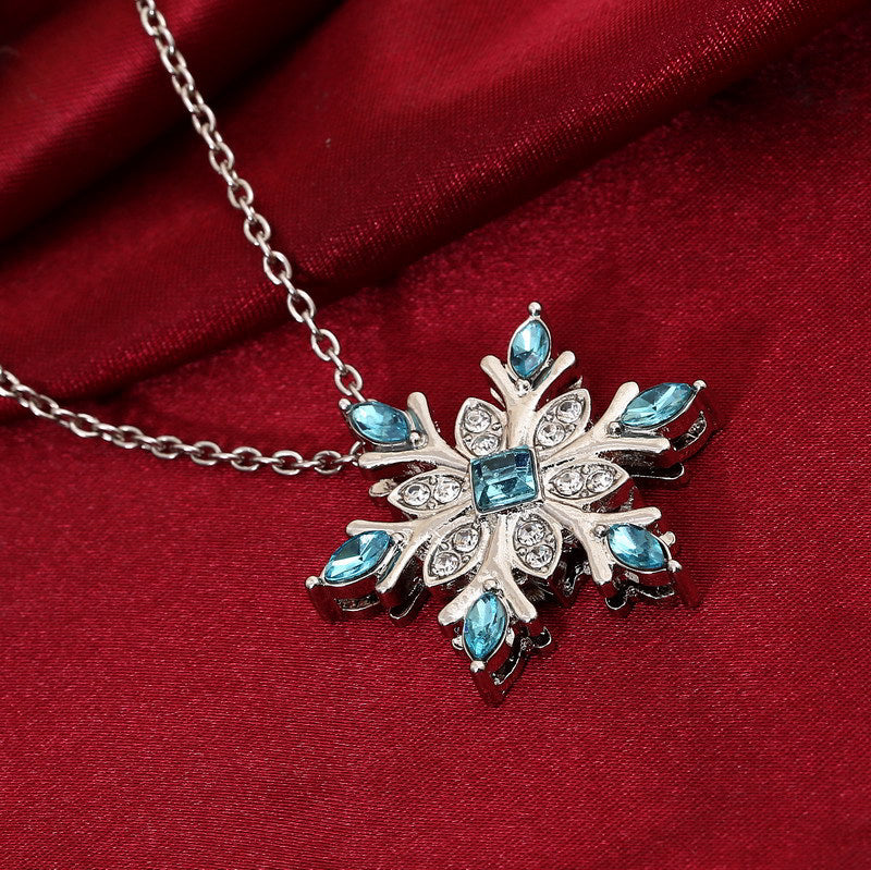 Collar con dije de copo de nieve