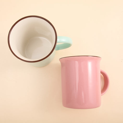 Taza de cerámica de varios colores Morandi.