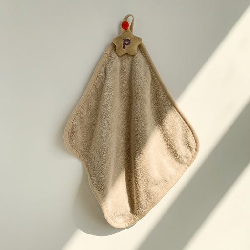 Toalla de mano con bordado de letras