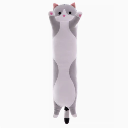 Gato gris de peluche