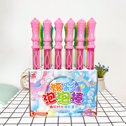 agua de burbujas con mango de rosa