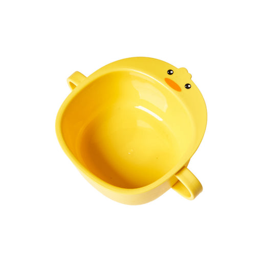 Cuenco infantil con pato y yema de huevo [Amarillo]