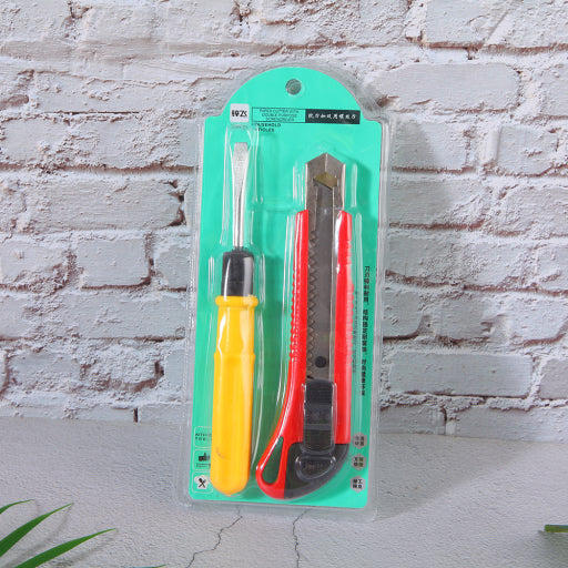 juego combinado de destornillador y cuchillo multiusos