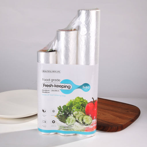Bolsa desprendible para conservación de alimentos frescos (3 rollos)