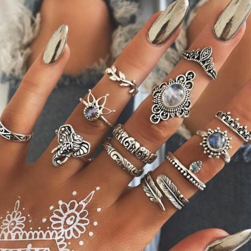 Set de 12 anillos