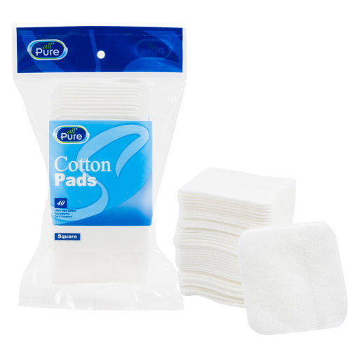 Almohadillas Cosméticas De Algodón Cuadradas De 40 Quilates