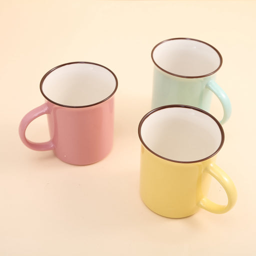 Taza de cerámica de varios colores Morandi.