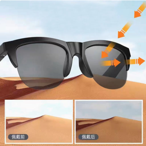 Gafas de sol bluetooth ABS caja de color