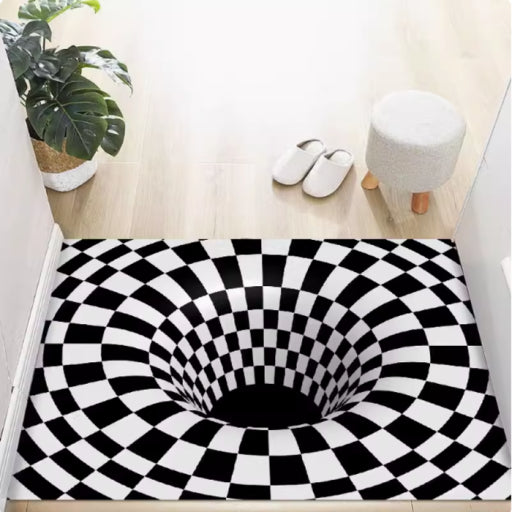 Alfombra de piso rectangular