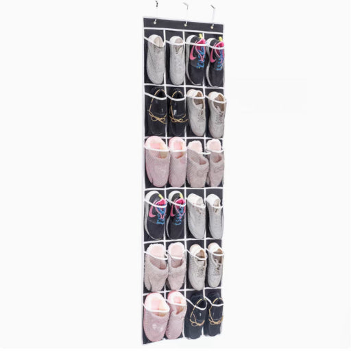 Rack de organizador de zapartos colgante para puerta.