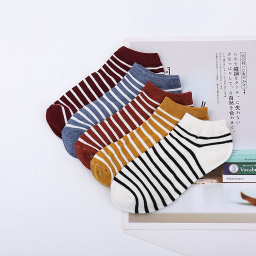 Calcetines náuticos de mujer a rayas