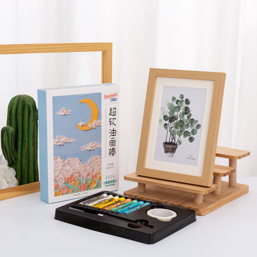 Juego de caja de regalo con barra de pintura al óleo súper suave (8 colores)