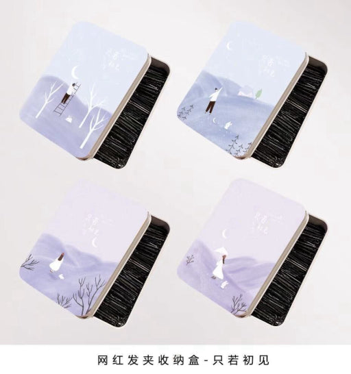 Caja de almenamiento metálica pequeña