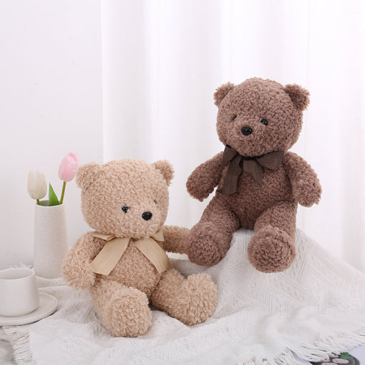Peluche de oso con pajarita (Color Café)