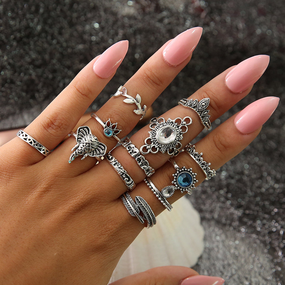 Set de 12 anillos
